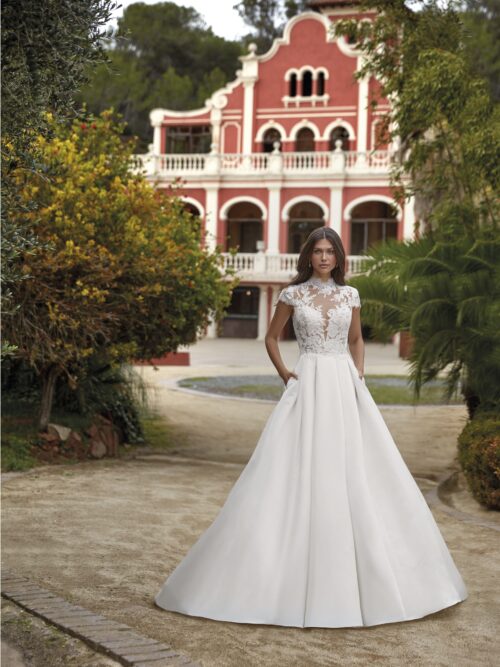 robe de mariée satin princesse - 25014