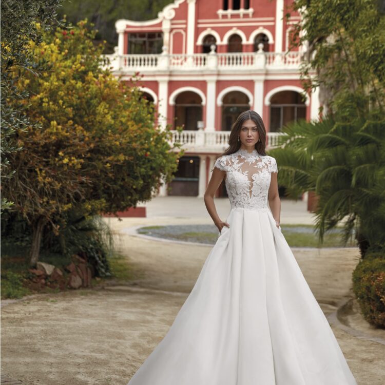 robe de mariée satin princesse - 25014