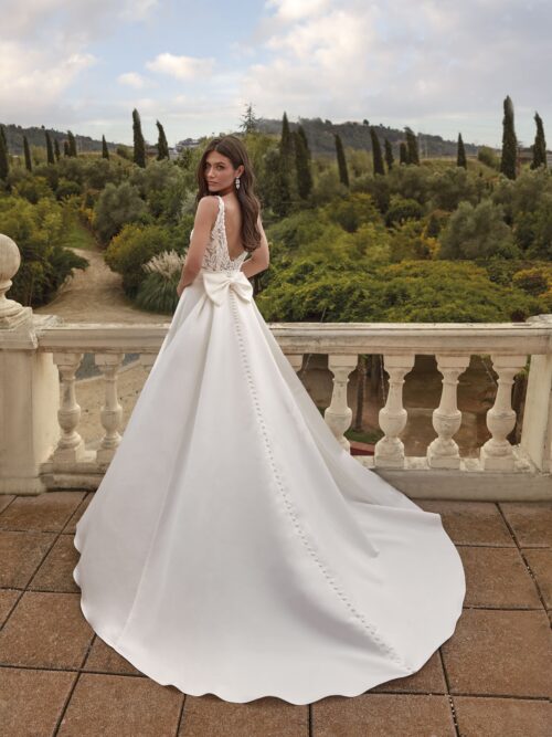 robe de mariée princesse en satin - 25026 – Image 2