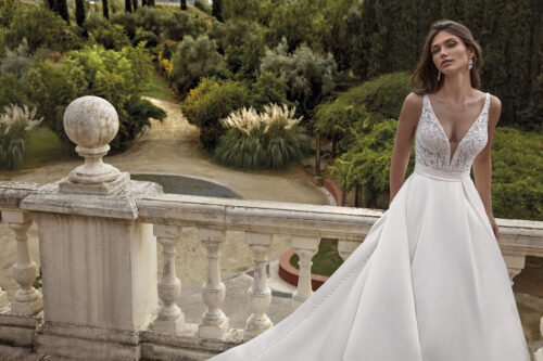 robe de mariée princesse en satin - 25026 – Image 3