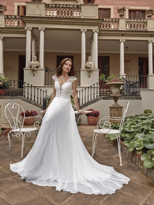 robe de mariée simple et élégante - 45026