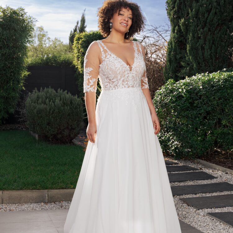 robe de mariée avec manches - GABRIELLE