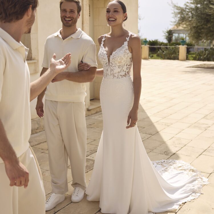robe de mariée sirène avec dentelle