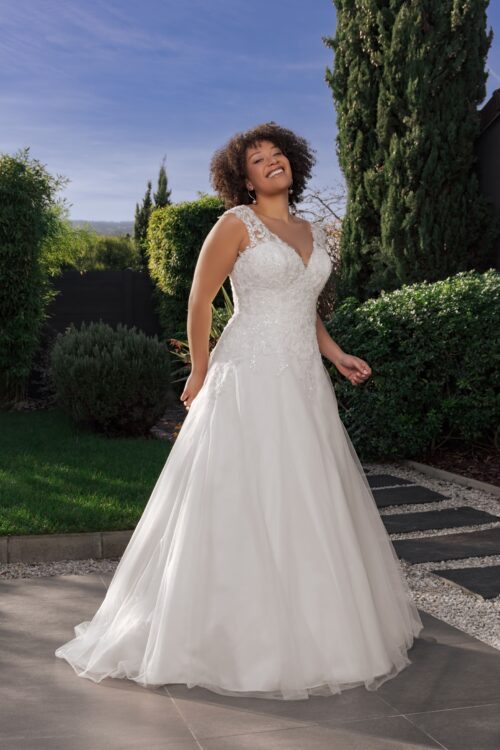 robe de mariée avec dentelle - GALINA