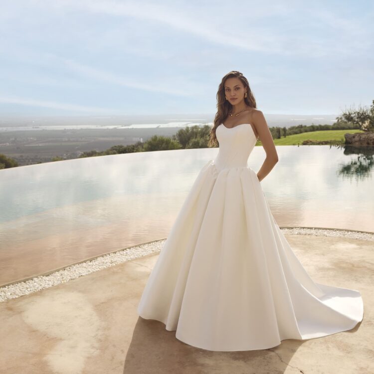 robe de mariée princesse satin - GHADA