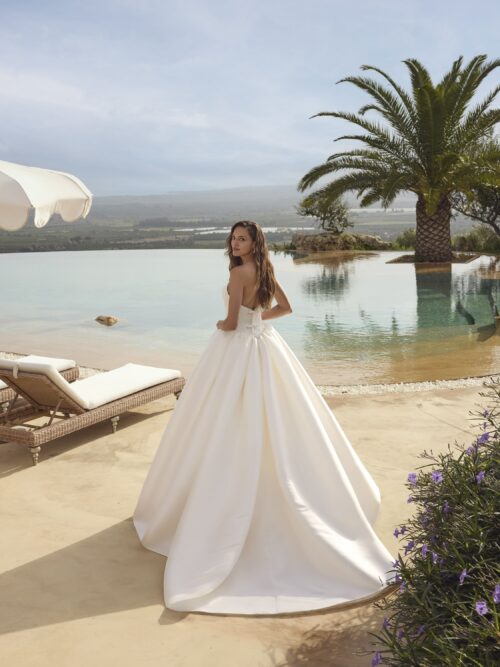 robe de mariée princesse satin - GHADA – Image 2