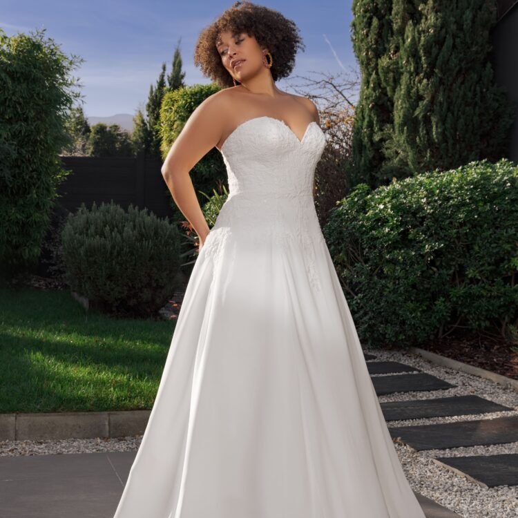 robe de mariée bustier -  GINGER