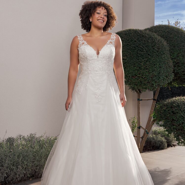 robe de mariée avec dentelle - GLENDA