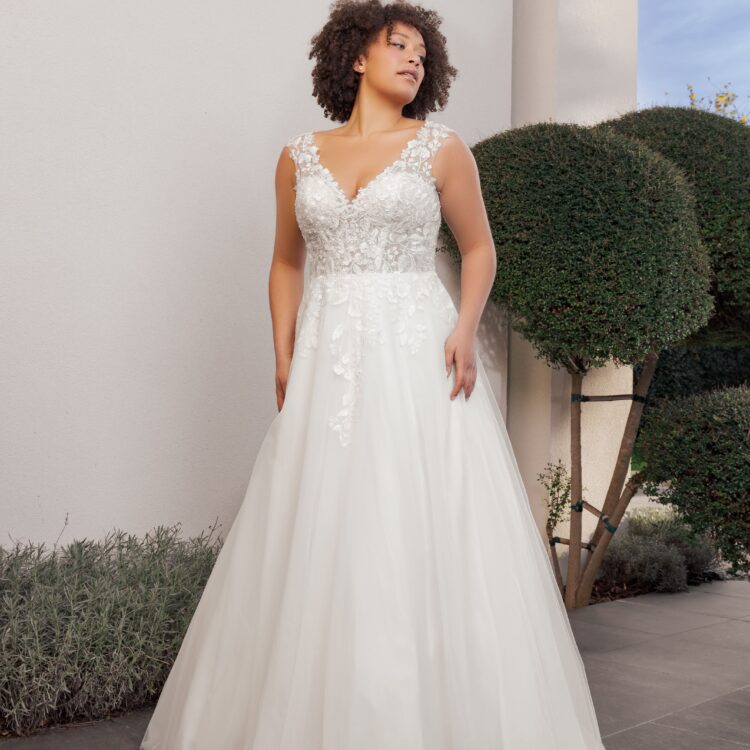 robe de mariée avec dentelle - GRAZIELLA