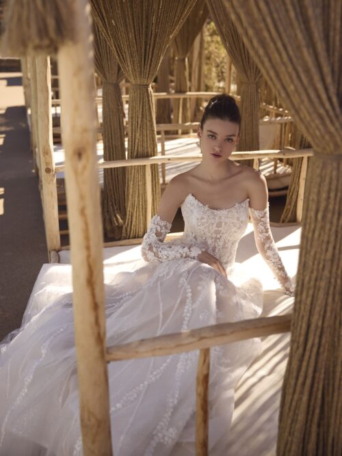 Robe de mariée princesse avec dentelle - HEDY