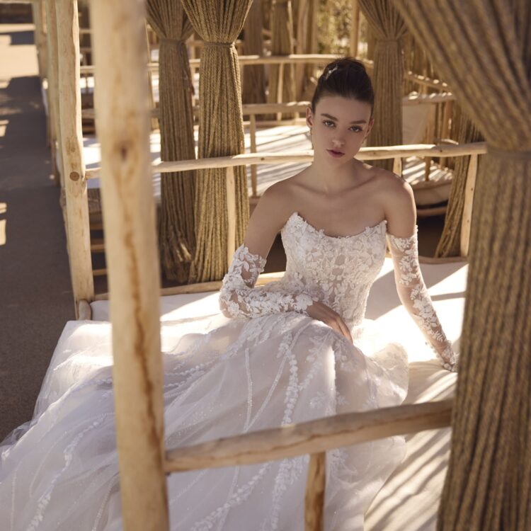 Robe de mariée princesse avec dentelle - HEDY