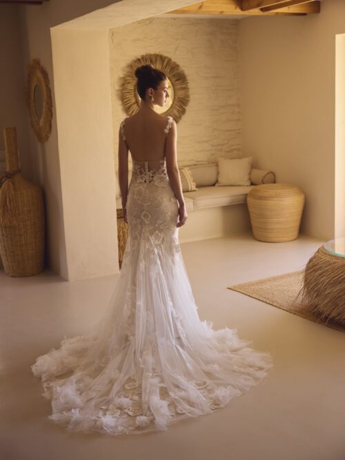 robe de mariée sirène avec dentelle - HESPER – Image 2