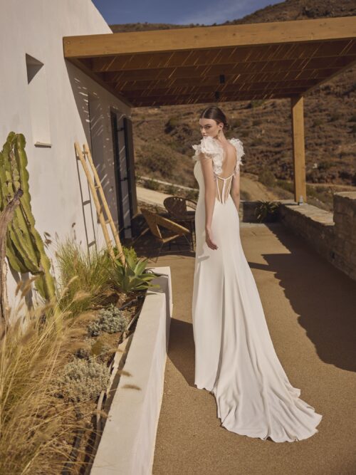 Robe de mariée avec fente - HILARY – Image 2