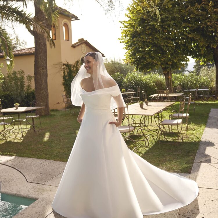robe de mariée satin - JOLIE