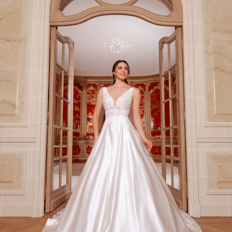 robe de mariée satin - KAPRI