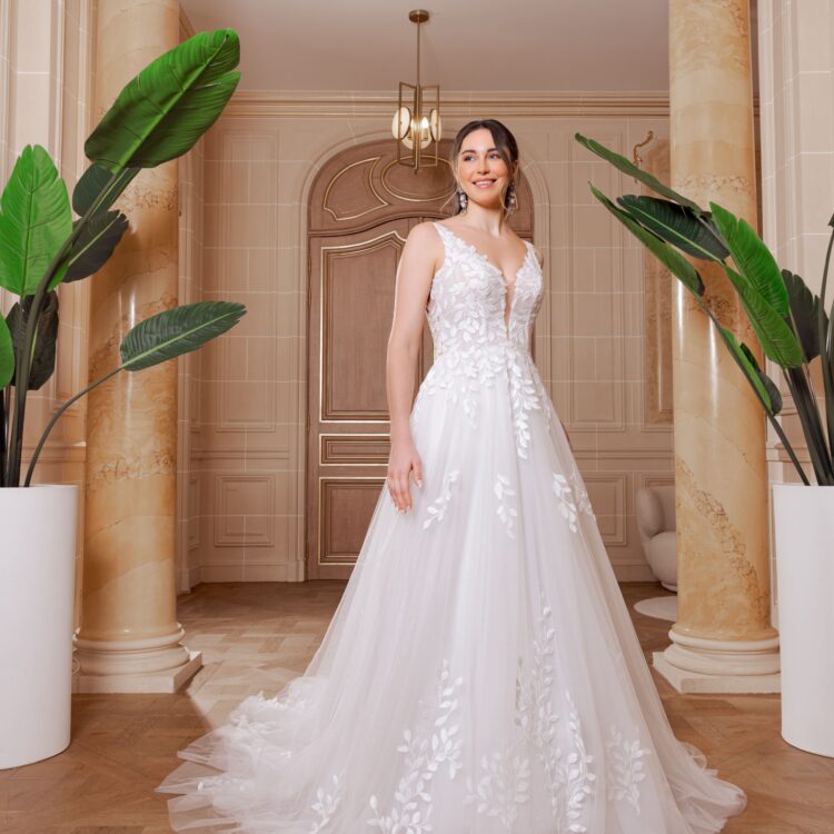 robe de mariée avec dentelle - KARLY