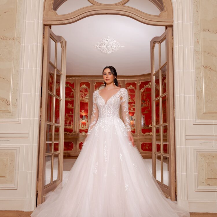 robe de mariée avec manches - KASIA