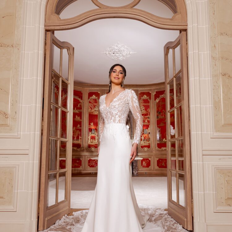 robe de mariée avec manches - KELLY