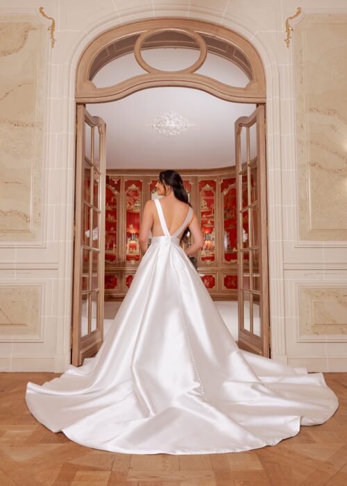 robe de mariée satin – Image 2