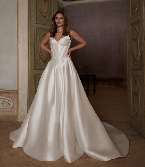 robe de mariée satin - NINO