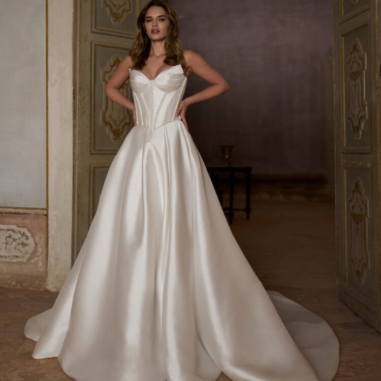robe de mariée satin - NINO
