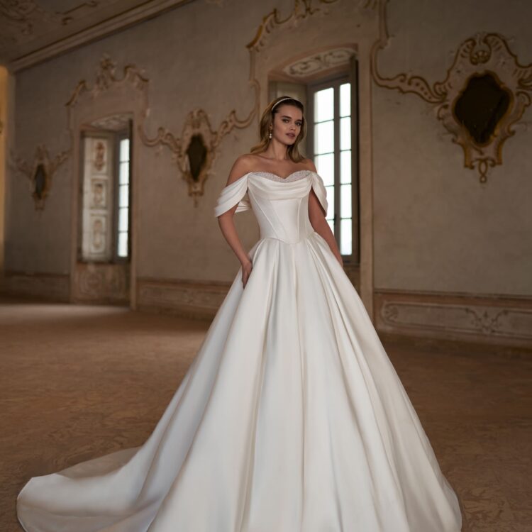 robe de mariée satin - NORIKO