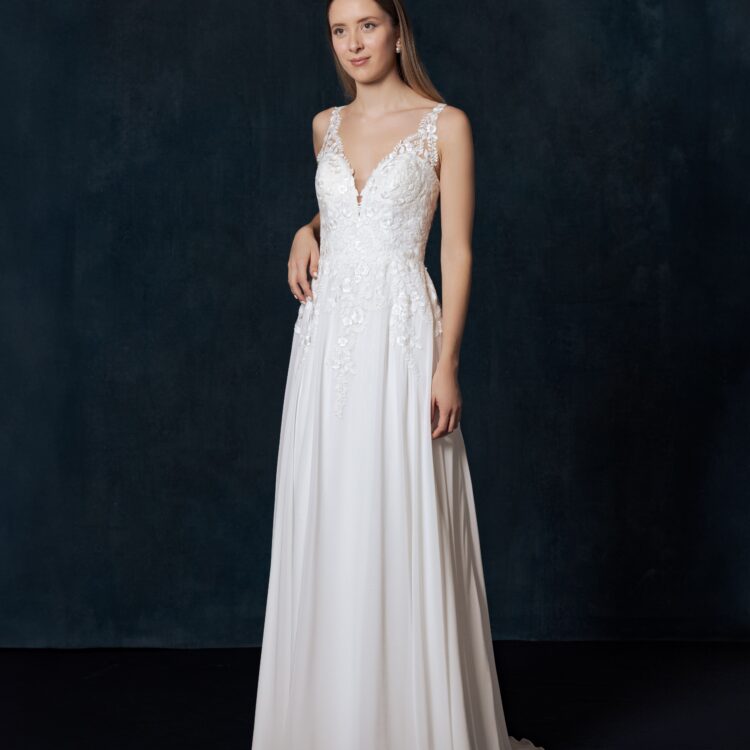 robe de mariée simple et élégante - VALIA
