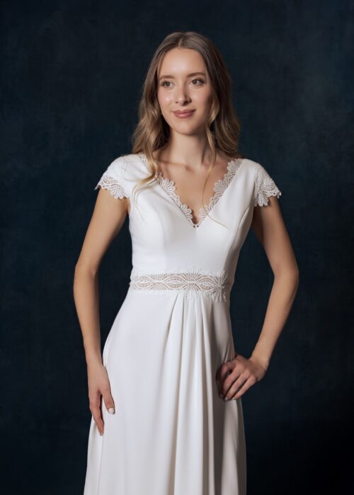 robe de mariée bohême champêtre - VALLEY – Image 3