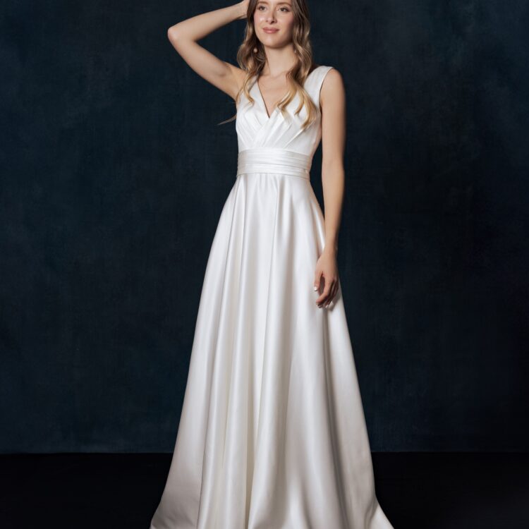 robe de mariée satin - VALMA