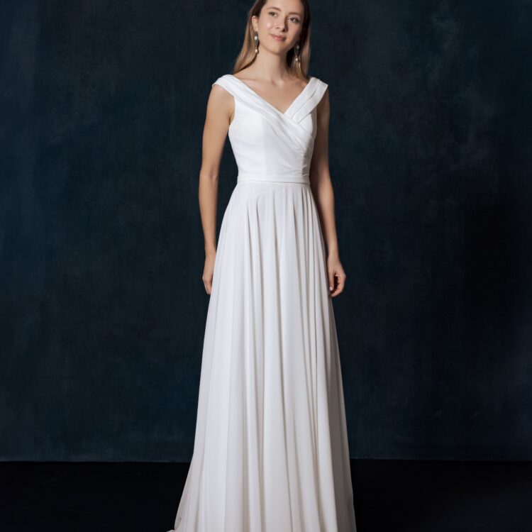 robe de mariée simple et élégante -  VIRGINIA