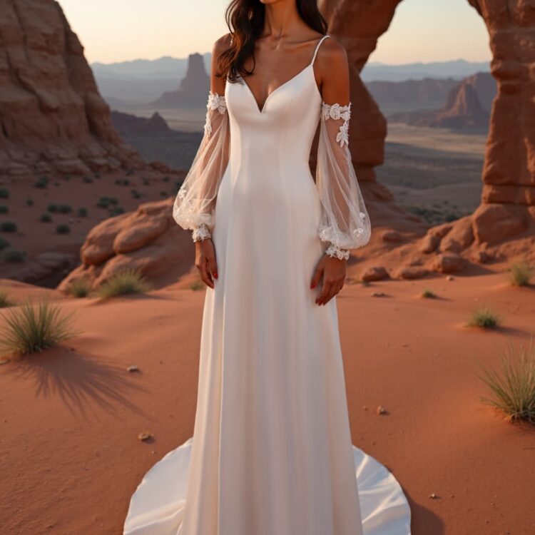 robe de mariée simple et élégante -  26-JFY-07