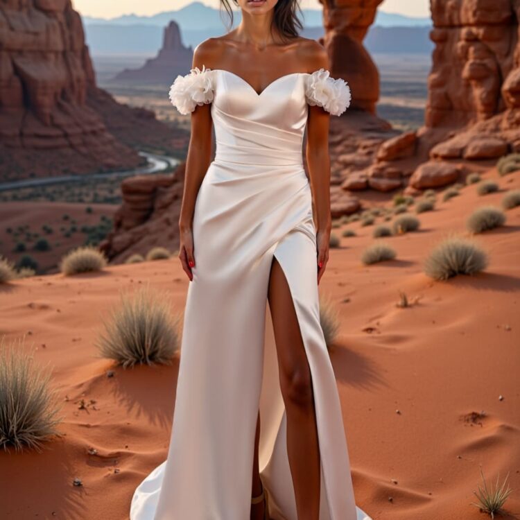robe de mariée satin - 26-JFY-18