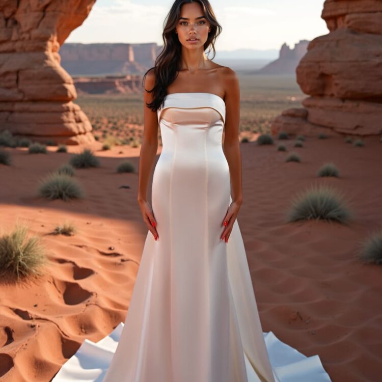robe de mariée satin - 26-JFY-28