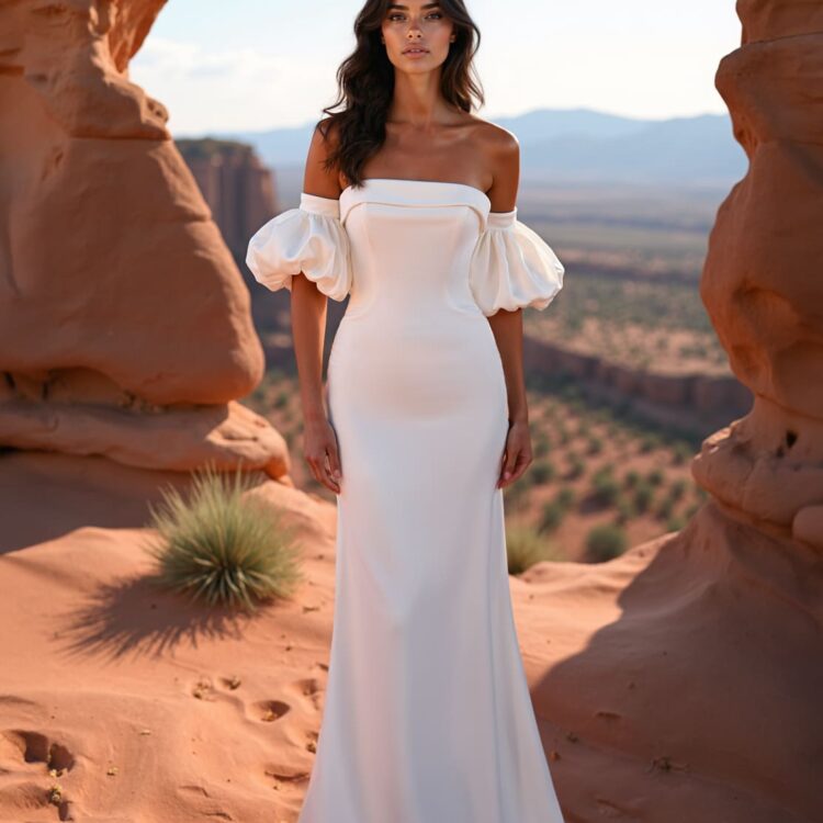 robe de mariée satin - 26-JFY-34