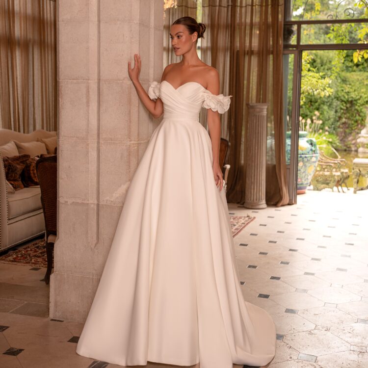 robe de mariée satin - 26DS05
