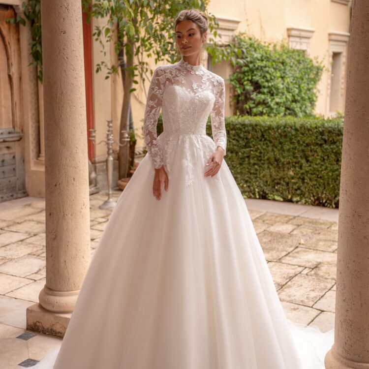 robe de mariée manches longues -  26DS09