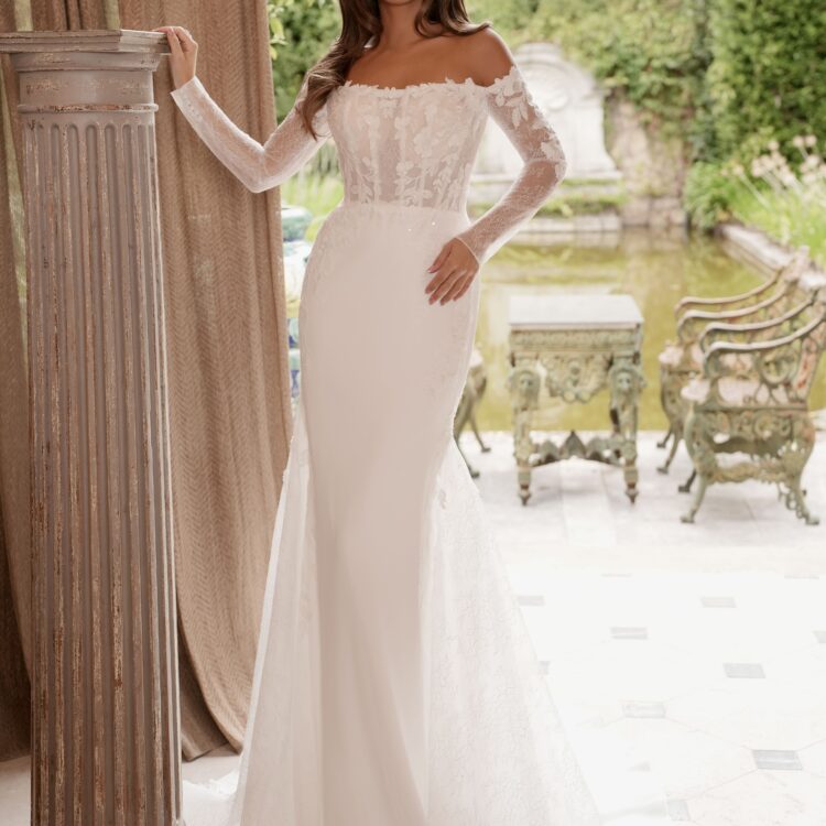 robe de mariée manches longues -  26DS15