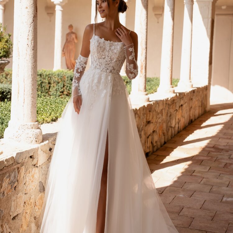 robe de mariée avec fente -  26DS28