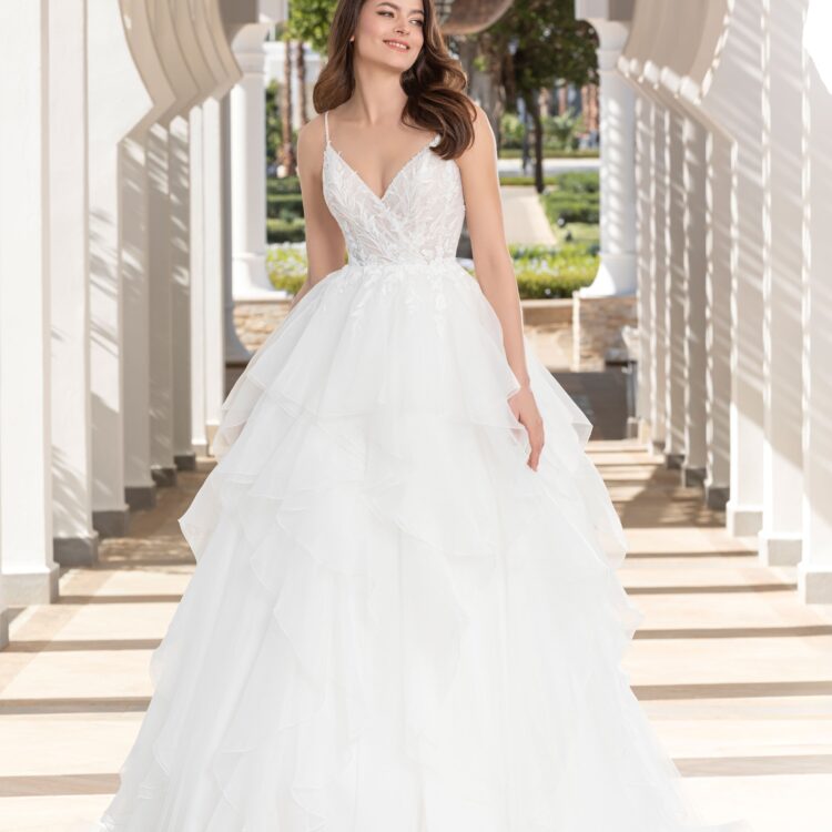 robe de mariée volants -  251-14