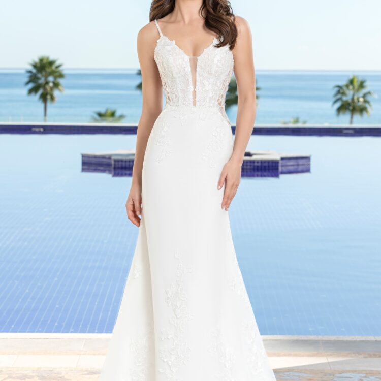 robe de mariée près du corps - 251-25
