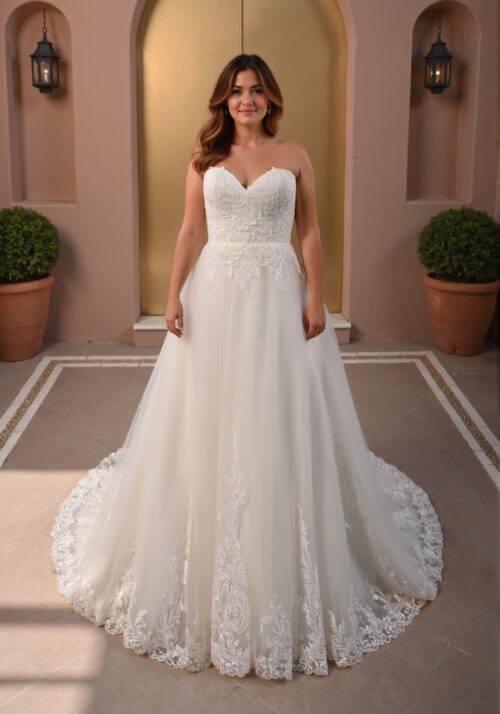 robe de mariée bustier - 26-CUR-05