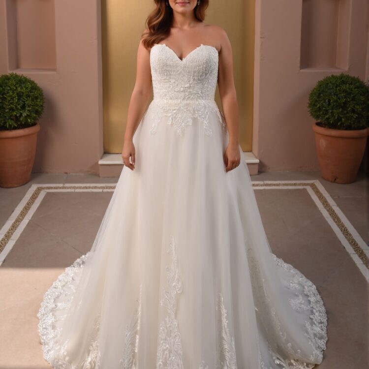 robe de mariée bustier - 26-CUR-05