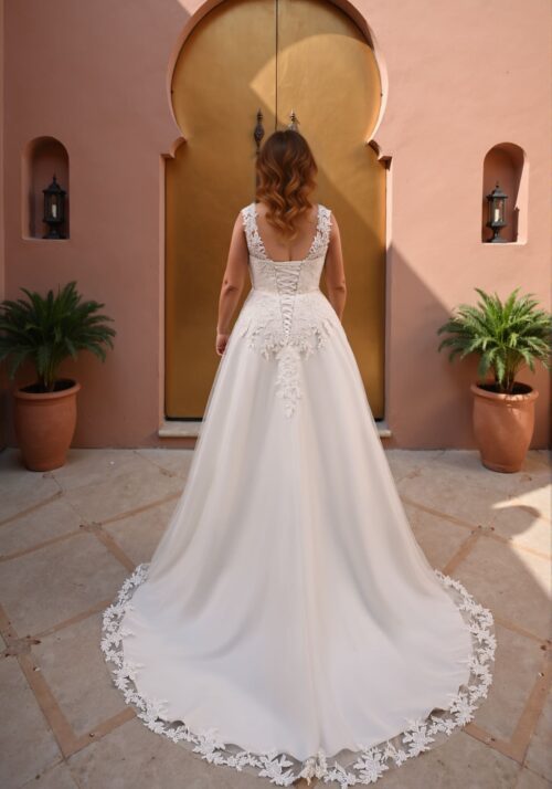 robe de mariée dentelle - 26-CUR-08 – Image 2