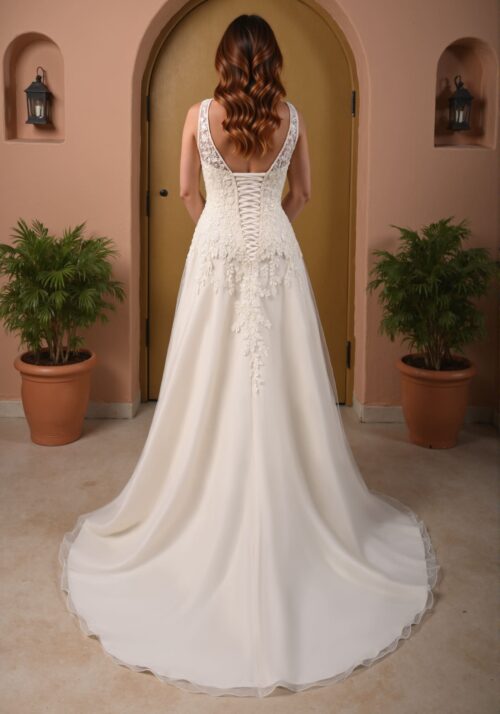 robe de mariée dentelle - 26-CUR-09 – Image 2