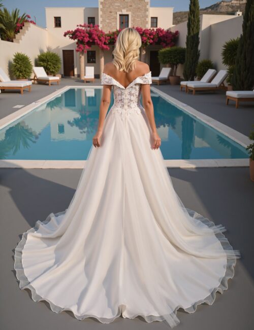 robe de mariée col bateau -  26-LOV-02 – Image 2