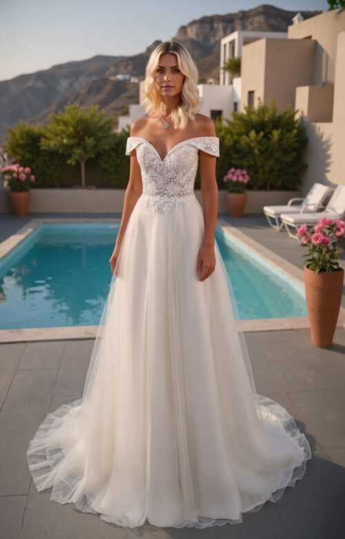 robe de mariée col bateau -  26-LOV-02