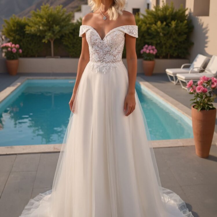 robe de mariée col bateau -  26-LOV-02