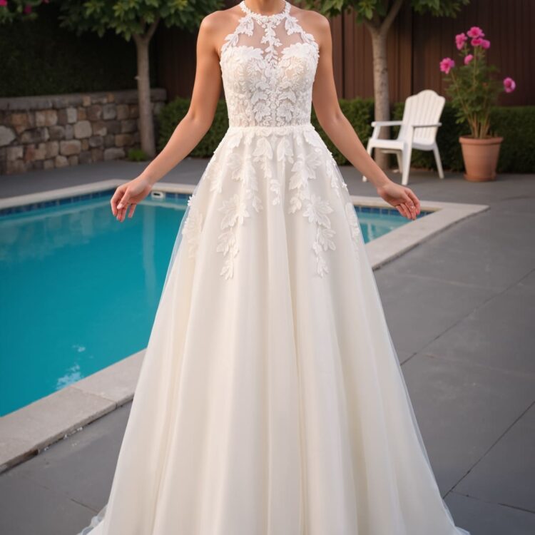 robe de mariée col américain - 26-LOV-04