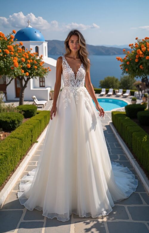 robe de mariée brodée - 26-LOV-05
