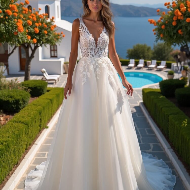 robe de mariée brodée - 26-LOV-05